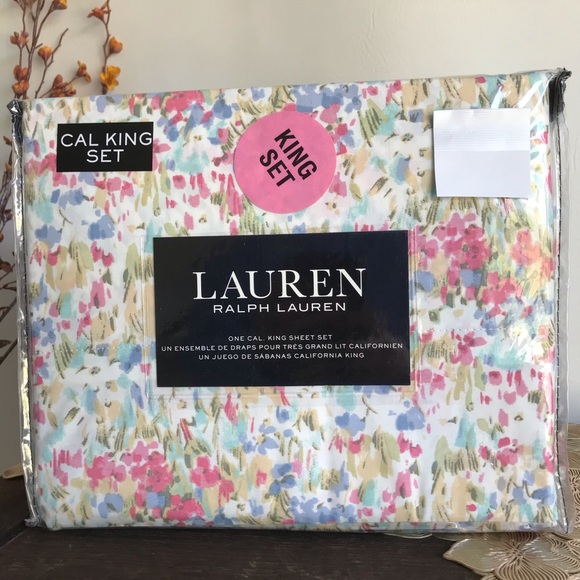 Ralph Lauren Floral Cal King Bedsheets Set